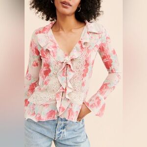 NWT FP Bad at Love Blouse